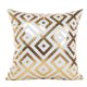 thumbnail image 2 of Xihbxyly Funda de Almohada Dorada, Elegante Funda de Cojín para Sofá, Poliéster de Alta Calidad, Elegante Decoración para El Hogar, Ideal para Cafeterías o Fiestas, Cuadrada (45 X 45 Cm), Perfecta pa, 2 of 2