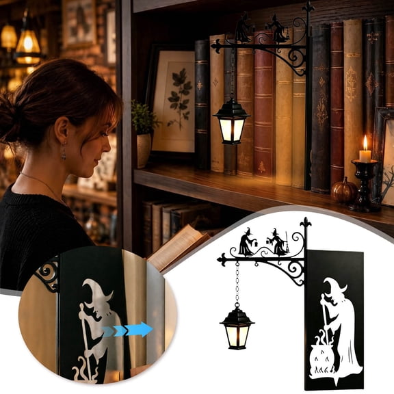 Library Lantern-Decorative Bookshelf Lighting, Reading Book Shelf Lights for Bookworms, Antique Led Book Nook Lamp Ornament for Study Reading Corner Home Library