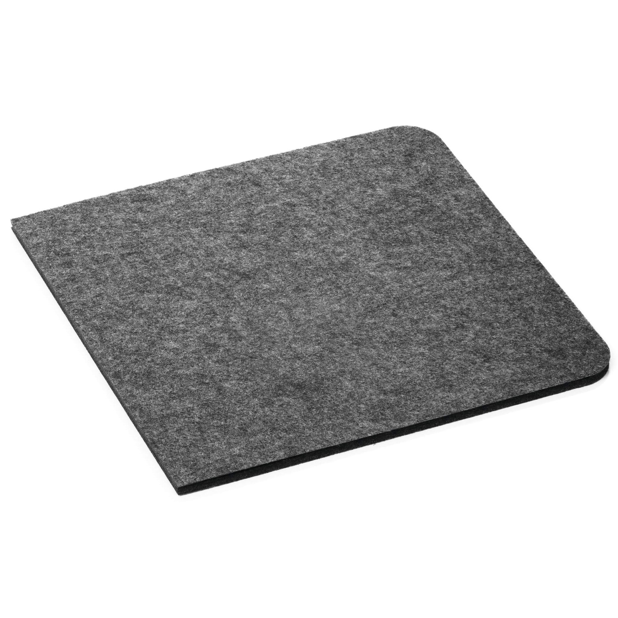 DURABLE EFFECT Soft Felt Office Desk Mat, Desk Pad Mat with Phone Holder, Made of Recycled PET Flet, Foldable/Portable 27.5" x 13" - Grey