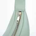 thumbnail image 2 of Bolso de mano con correa ajustable Hobo Bag Color sólido Dumpling Bag para mujer, 2 of 9