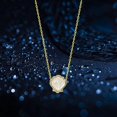 thumbnail image 4 of Adjustable Length Copper Necklace with Shell Aventurine Gemstones Clavicle Accessories For Casual Or Formal Wear Multicolor, 4 of 4