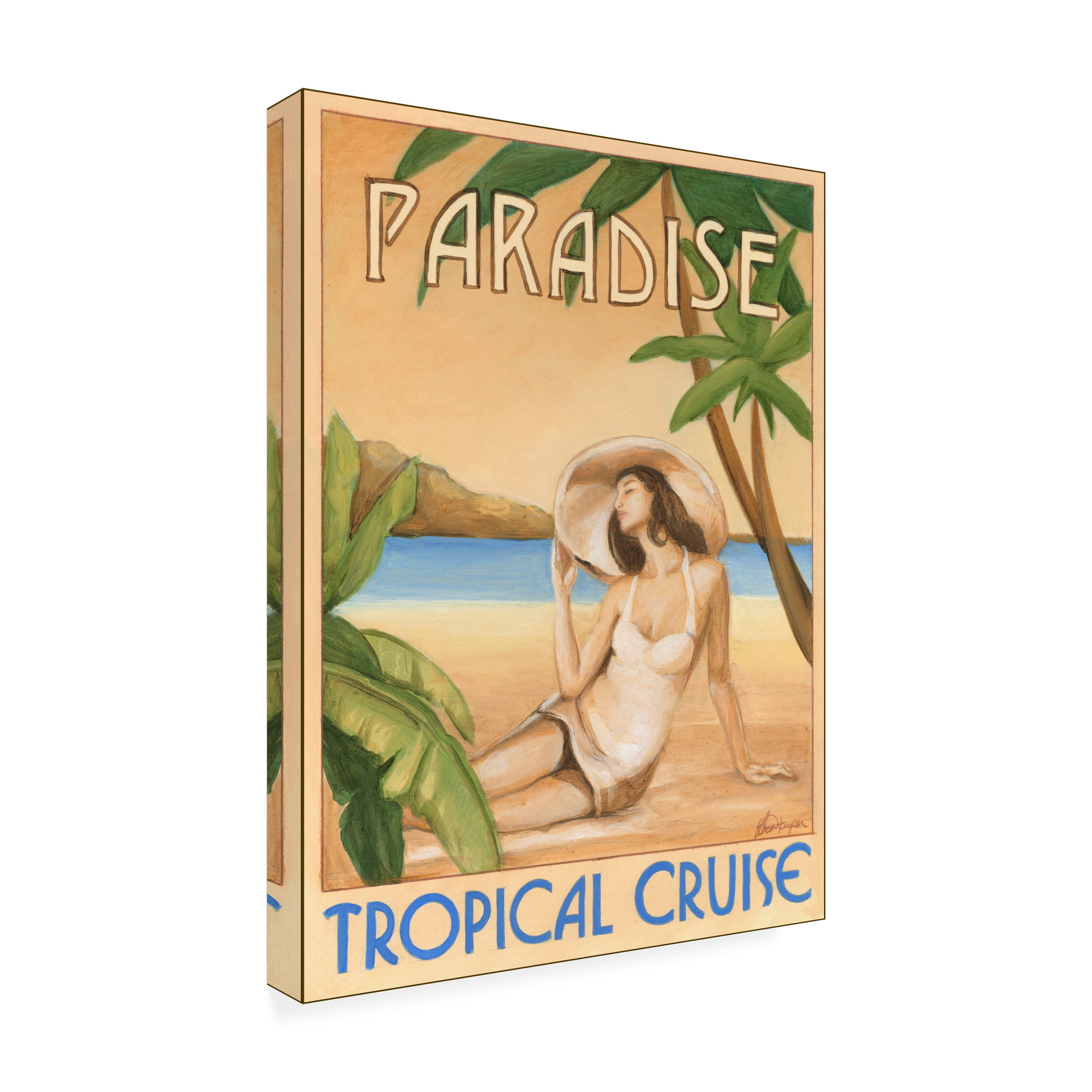 Ethan Harper 'Paradise Woman' Outdoor Canvas 47x30