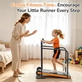 thumbnail image 2 of Kids Manual Treadmill, Fixed 10% Incline Non-Powered Walking Pad, Max 220lbs Capacity with Handrail & Display Screen, Eco-Friendly Manual Walking Running Machine for Home, 2 of 7