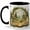Black, variant on Open Book Fantasy Forest Coffee Mug, Magical Woodland Path Storybook Design, 11 oz Ceramic Cup