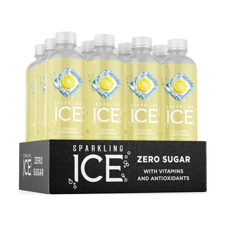  06/15/2025. Sparkling Ice® Naturally Flavored Sparkling Water  Classic Lemonade 17 Fl Oz  (Pack of 10 )