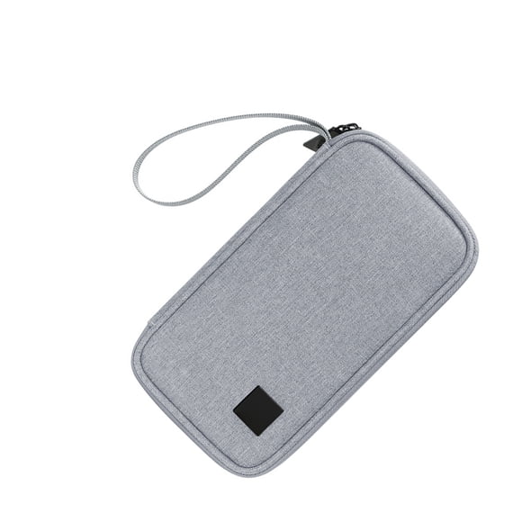 Wosthever Bolsa de almacenamiento digital Asa Ahorro de espacio Estuche de transporte de gran capacidad A prueba de rayones Cargador de paquetes Almacenamiento y organización del hogar gris 1