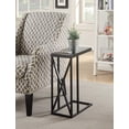 thumbnail image 4 of Convenience Concepts Tucson Table d'Appoint en C, Fini Bois Noir et Cadre en Métal, 4 of 4