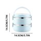 thumbnail image 3 of Lonchera, cajas bento, lonchera portátil, lonchera circular para mantener la frescura, lonchera de acero inoxidable con aislamiento para estudiantes y oficinistas, loncheras bento, loncheras bento, 3 of 9