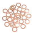 thumbnail image 1 of Arandela de Cobre círculos Juntas Plana de Motor 11mm Diámetro Interior para Coche 30Pcs, 1 of 5