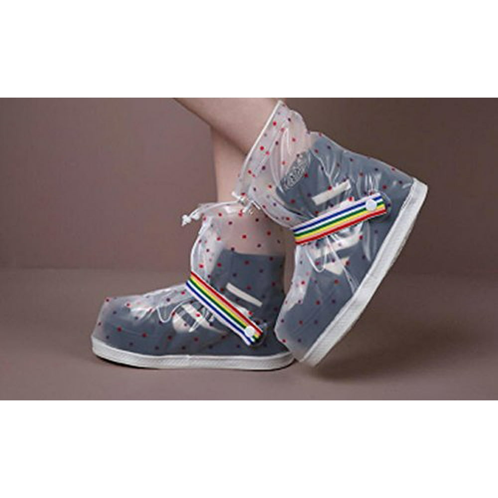Women Waterproof Shoe Covers Slipresistant Reusable Rain Shoes Cover