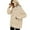 Khaki, variant on KYAIGUO Women's HOODED Denim Jean Jacket,Oversize Vintage Denim Jacket,Long Sleeve Boyfriend Denim Jacket Coat S-2XL
