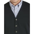 thumbnail image 2 of Oak Hill by DXL Men's Big and Tall Button-Front Sweater Vest, Deep Navy, 5XL, 2 of 5