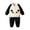 Black, variant on Juorvia Kids Fleece Loungewear Set Plush Loose Fitted Half-Zip Pullover Cartoon Bear Tapered Trousers(1-2 Years,Black)