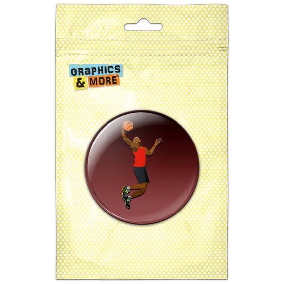 Basketball Player Pinback Button Pin Badge