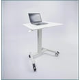 thumbnail image 5 of Desks, Compact Adjustable Standing Desk for Small Spaces | White | Metal & Wood, 5 of 7