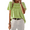 Green, variant on PPCHVOY Women's Classic Round Neck Short Sleeve T Shirt Floral Lace Trim Printed Tees Soft Casual Tops for Women S-2XL
