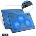 thumbnail image 3 of Nevera portátil Havit HV-F2056 para 15,6 a 17 pulgadas con 3 ventiladores, color azul, 3 of 9
