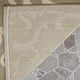 thumbnail image 6 of Safavieh Courtyard Dara Damask Indoor/Outdoor Runner Rug, Olive/Natural, 2'3" x 10', 6 of 10