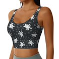 thumbnail image 2 of Pofeuu Turtle Print Sports Bra for Women Sexy Vest Yoga Running Gym Fitness Crop Bras Tops-Medium, 2 of 8