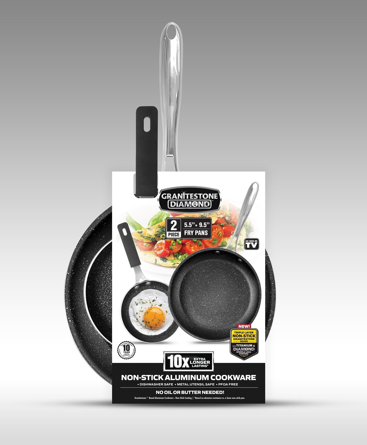 As Seen On TV Granitestone 5.5 Non-Stick Egg Fry Pan