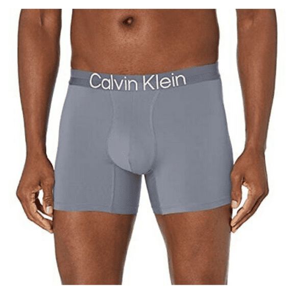 Calvin Klein Men's Modern Structure Micro Boxer Brief, Durango Blue, M