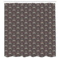 thumbnail image 2 of Ambesonne Floral Shower Curtain, Ornate Plants, 69"Wx75"L, Slate Blue Burgundy, 2 of 4