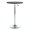 Black and Silver Gaslift, variant on NOBPEINT Round Pub Table, Height Adjustable Bar Table 25-35 inches, 360 Swivel Table Top, White