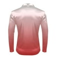 thumbnail image 5 of Dagugfen Mens Shirts Button down Satin Button down Gradient Color Trendy Lightweight Comfy Casual Tops, 5 of 8