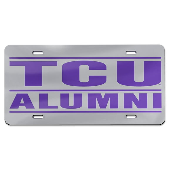 WinCraft TCU Horned Frogs Team Logo 2 Laser Cut Acrylic License Plate
