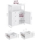 thumbnail image 4 of VASAGLE clóset de Almacenamiento de baño no Empotrado con 3 cajones, Estante Ajustable, 11.8 x 23.6 x 31.5 Pulgadas, Color Blanco, 4 of 6