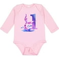 thumbnail image 3 of Inktastic 1st Birthday Mermaid Tail Boys or Girls Long Sleeve Baby Bodysuit, 3 of 5