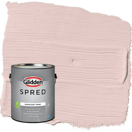 Glidden Spred Whirligig / Pink, Flat Interior Paint with Primer, 1 Gallon
