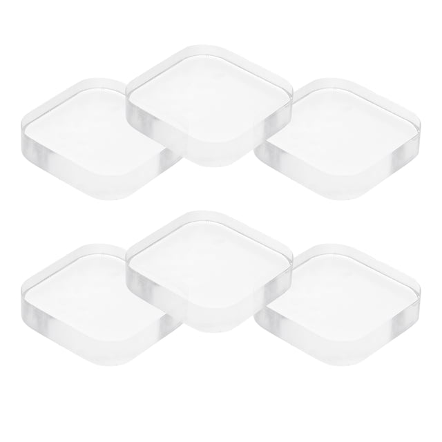 6 topes de puerta cuadrados, protectores de pared, topes de puerta para perillas de puerta, protectores de pared, protectores de puerta, protectores de pared, cojines, topes de puerta