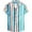 Mint Green, variant on EHRWE Shirts For Men Male Striped Shirt Leisure Short Sleeve Button Down Shirt Loose Fit Casual