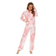 thumbnail image 5 of GLOBAL 100% Cotton Pajamas for Women Notch Collar Pjs Cozy Button Down Homewear with Pockets, Spring & Summer, 2-Piece, Sizes S to 3X, 5 of 7