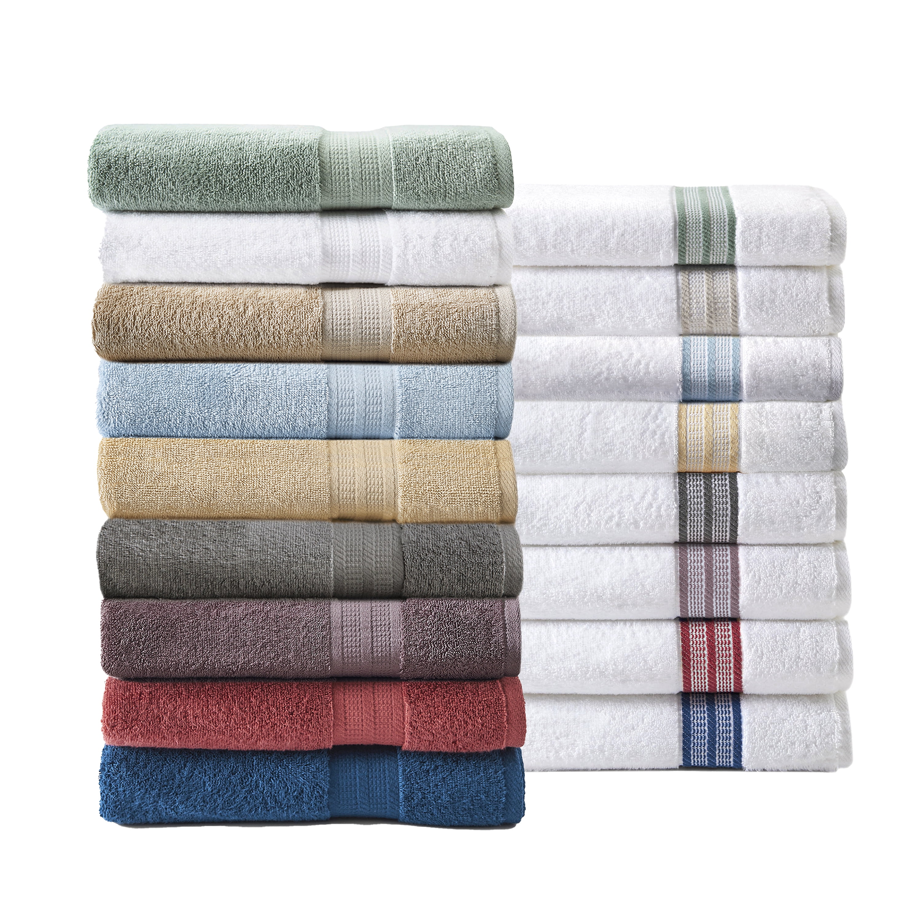 Brand New Better Home Embroidered Bath Ensemble 3 piece Towel Set 100%  Cotton