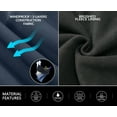 thumbnail image 3 of Little Donkey Andy Women's Skiing Bibs Fleece Lined Snow Pants, Winter Water-Repellent Snowboard Pants with Suspenders Navy L, 3 of 7