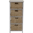 thumbnail image 7 of HOUSEHOLD ESSENTIALS Whitewash 4-Basket Storage Tower, 7 of 7