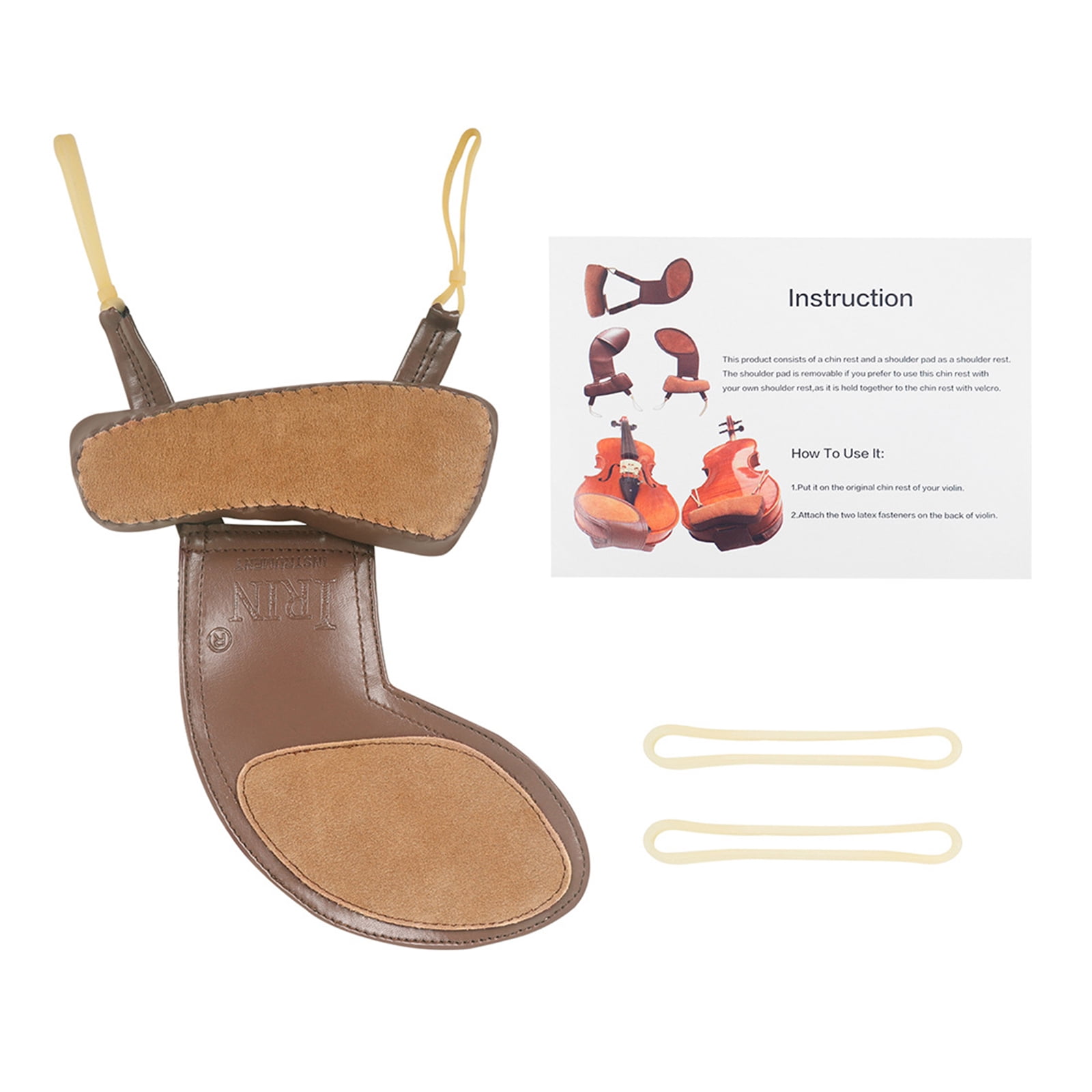 Violin Chin Rest Pad Cover Protector Violin Shoulder Pad Sheepskin Shoulder Pad Musical Instrument Accessories