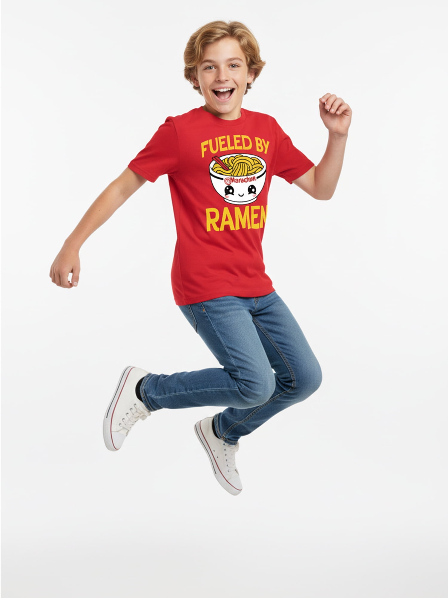 Maruchan, Boys' & Big Boys' Graphic T-Shirt, Fueled By Ramen, Sizes 4-18