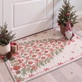 thumbnail image 6 of KUETH 5'x7' Christmas Machine Washable Area Rug, Non-Slip Rugs for Living Room, Bedroom and Dining Area, Beige, 6 of 7
