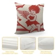 thumbnail image 4 of GOSMITH  Valentines Day Throw Pillow Covers Red White Stripes Love Heart Cupid&nbsp;Pillows Case&nbsp;Pillowcase Valentine’s Day Anniversary Cushion Case Standard Size for Couch&nbsp;Sofa Bed, 4 of 5