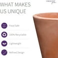 thumbnail image 2 of Crescent Garden Madison Indoor and Outdoor Planter 20" - Weathered Terracotta, 2 of 7
