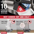 thumbnail image 3 of HGN Hot and Cold Glass Rinser Temperature Adjustable Metal Bottle Washer for Kitchen Sinks bottle washer for kitchen sink Kitchen Sink Accessories Brushed Nickel, 3 of 5