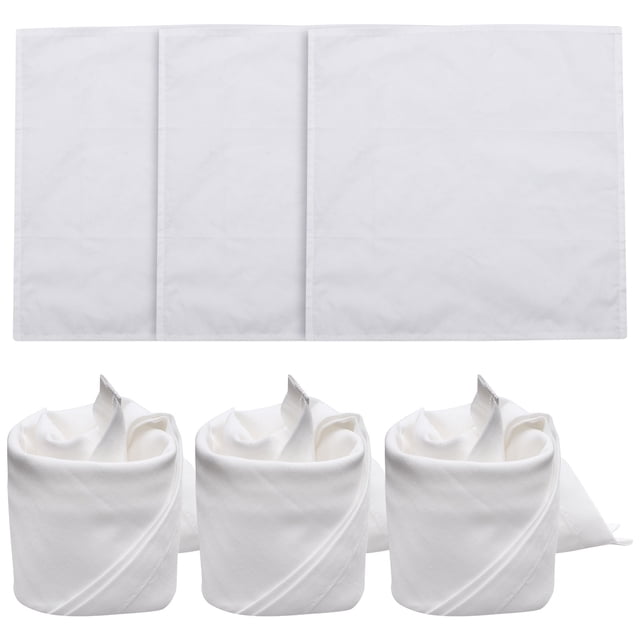 OULII 6Pcs Daily Use Napkins Cloth Napkins Cotton Cloth White Elegant Friends