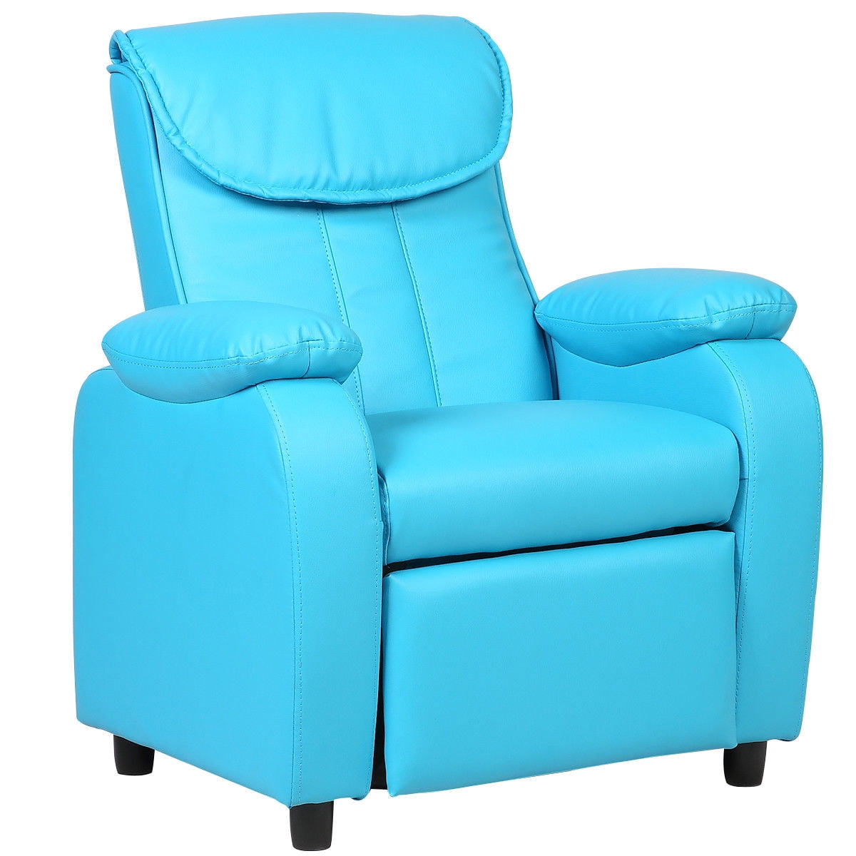 Kids Recliner Sofa Chair Armrest Couch Children Living Room Home Blue