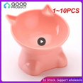 thumbnail image 2 of 1~10PCS Pet Bowl Large Capacity Cats Bowls Oblique Mouth Cute Cartoon Cat Shape Puppy Food Dispenser Feeder Small Animal Dog ShopWise Round, 2 of 21