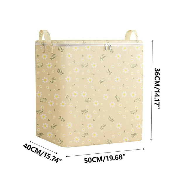 Sac de Rangement à Fermeture Éclair Non Tissé Panier de Rangement pour Déménagement Grande Capacité pour Vêtements