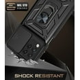 thumbnail image 6 of Case for Samsung Galaxy A22 5G with Slide Camera Cover, Military Grade Heavy Duty Protection Phone Case Cover with Magnetic Ring Kickstand for Samsung Galaxy A22 5G SJ Gold, 6 of 8
