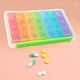 thumbnail image 4 of de Onizador Tabletas semanales Almacenamiento de medicamentotenedor hebil protege contra Baoblaze organizador de pastillas, 4 of 8